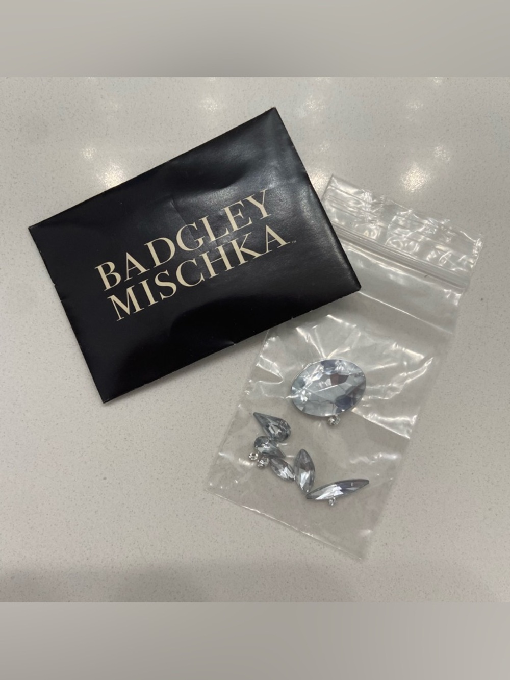 BADGLEY MISCHKA Replacement Rhinestones Silver Crystals